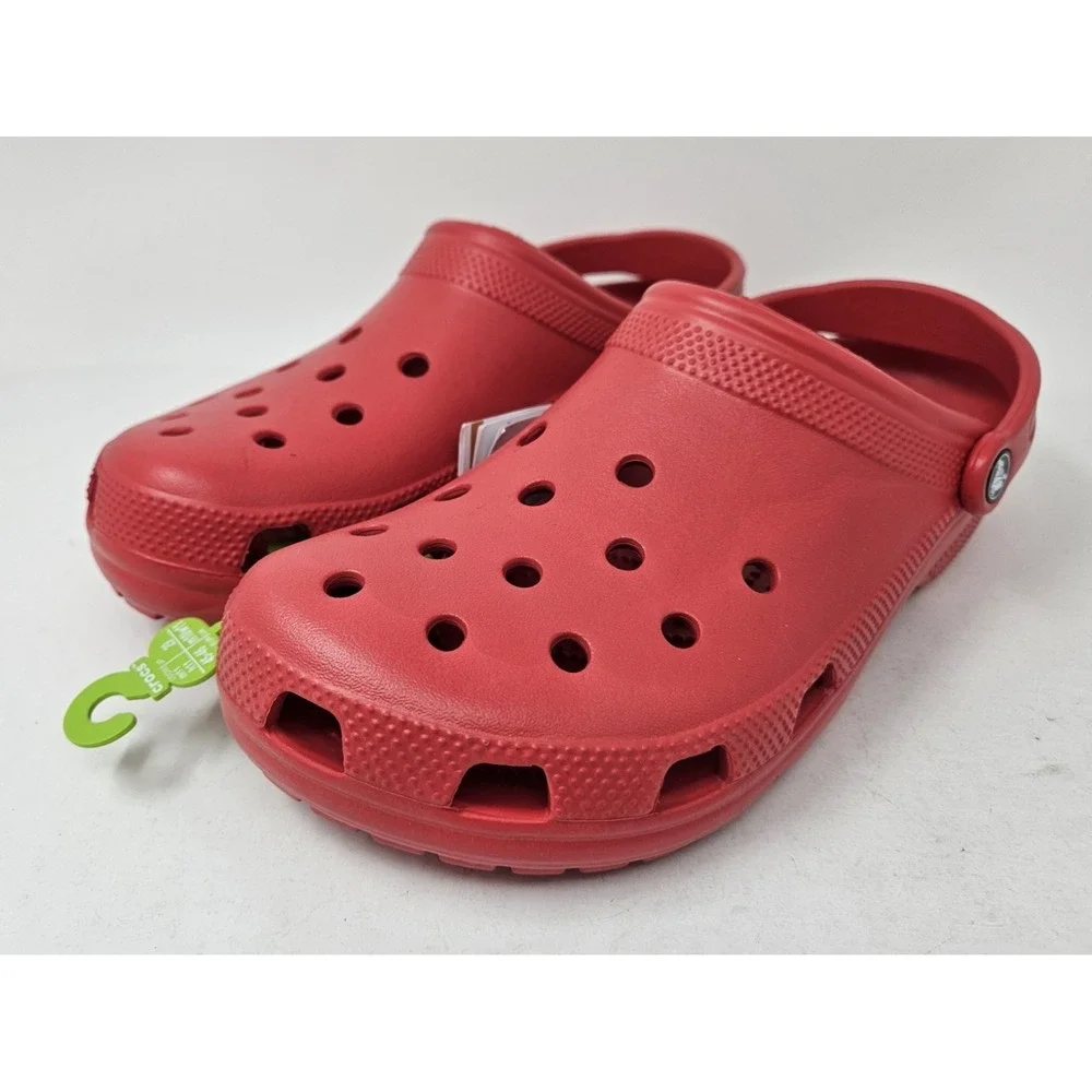 Crocs Classic Slip-On Sandals, Varsity Red, Men's Size 11M, 10001-6WC, NEW!